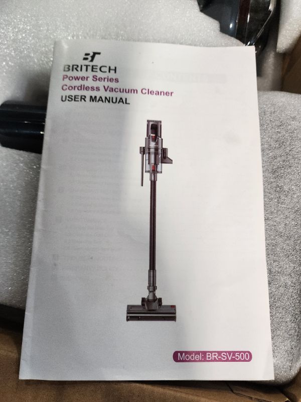 Photo 2 of ***PARTS ONLY DOES NOT FUNCTION***
BRITECH Cordless Lightweight Stick Vacuum Cleaner