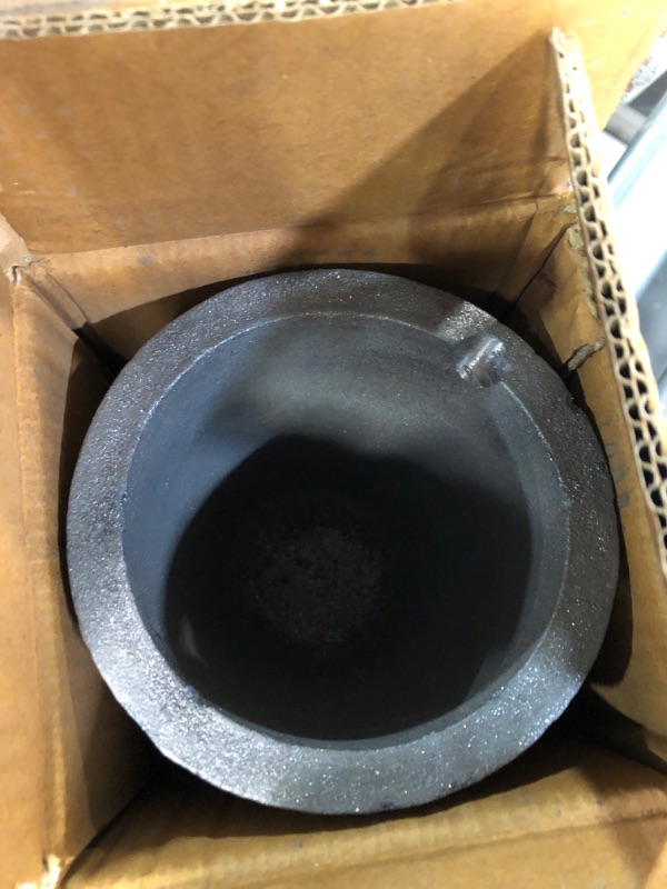 Photo 3 of  Clay Graphite Foundry Crucible Kit w/ 26" Foundry Crucible Flask Tongs Gold Silver Metal Refining Casting Tool