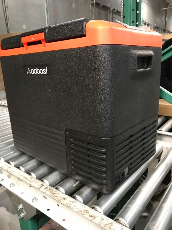Photo 1 of AAOBOSI 12 Volt Car Refrigerator 53 Quart (50L) RV Portable Refrigerator Freezer WIFI APP Control Car Fridge Cooler -4?-68? Electric Compressor Cooler 12/24V DC & 100-240V AC Travel Refrigerator Black, Orange 50L