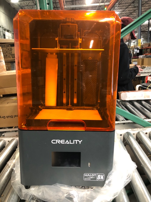 Photo 2 of Creality Resin 3D Printer Halot-Mage, 8K Resolution 10.3" Monochrome LCD UV Photocuring Resin Printer with High-Precision Integral Light Fast Print Dual Z-axis Rails Larger Print Size 8.97x5.03x9.05in