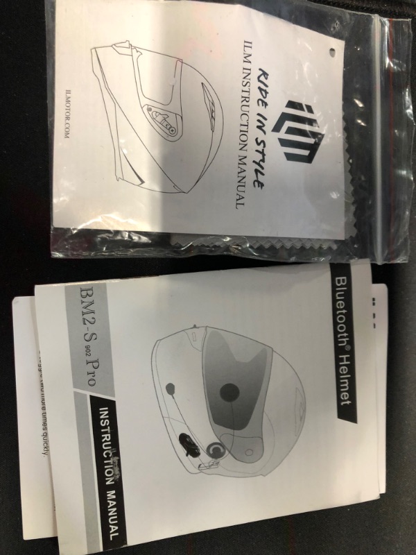 Photo 1 of ILM Motorcycle Dual Visor Flip up Modular Full Face Helmet  