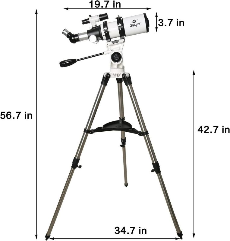 Photo 2 of (READ NOTES) Gskyer Telescope, T80mm AZ Space Astronomical Refractor (PARTS ONLY) 