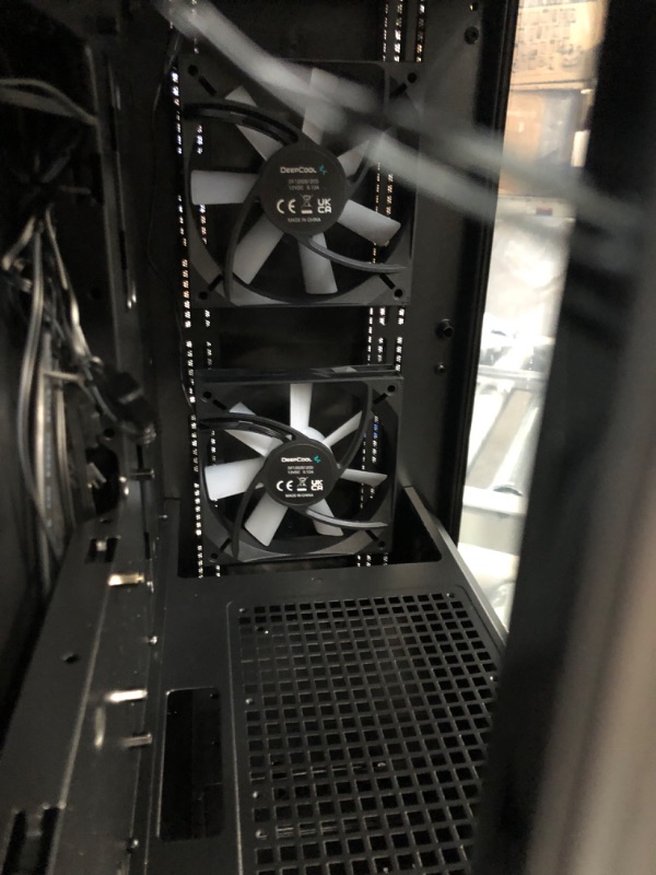 Photo 6 of DeepCool CC360 Mid-Tower ATX PC Case, 4X Pre-Installed 120mm LED Fans, Tempered Glass Side Panel, Black CC360 M-ATX