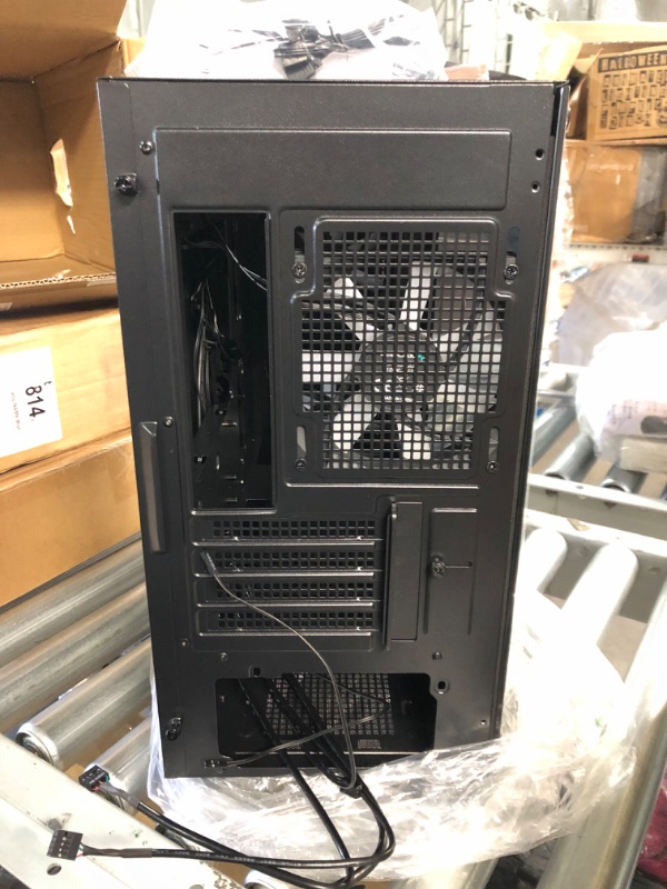 Photo 5 of DeepCool CC360 Mid-Tower ATX PC Case, 4X Pre-Installed 120mm LED Fans, Tempered Glass Side Panel, Black CC360 M-ATX