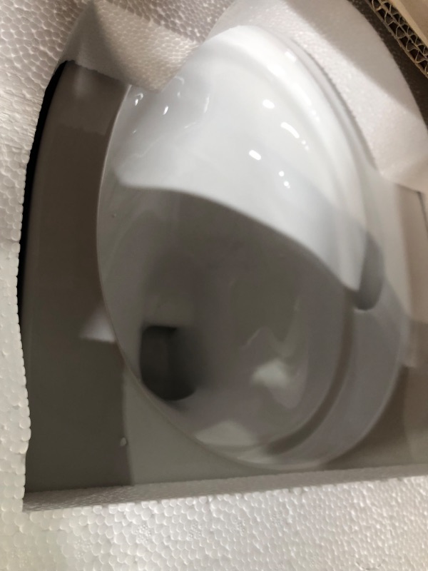 Photo 3 of **READ NOTES BELOW**TOTO Drake Two-Piece Elongated 1.6 GPF Universal Height TORNADO FLUSH Toilet Cotton White 