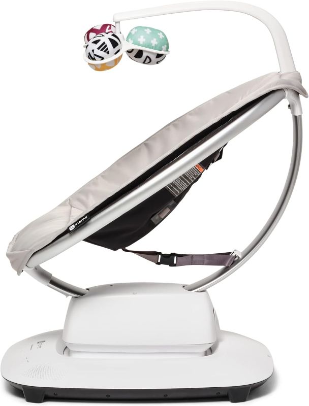 Photo 2 of 4moms MamaRoo Multi-Motion Baby Swing, Bluetooth Baby Swing with 5 Unique Motions, Grey