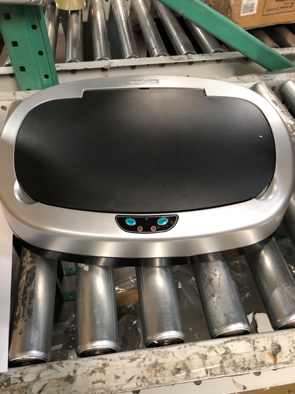 Photo 1 of **MISSING POWER CORD**
iTouchless 13 Gallon Oval Sensor Touchless Trash Can