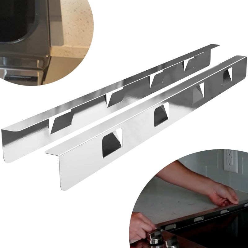Photo 2 of  Stove Gap Covers - 316 Stainless Steel,Range Trim Kit (2 Pack,23.2 inch?