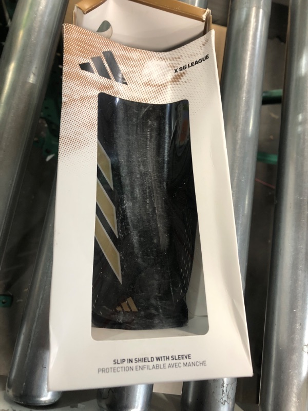 Photo 2 of adidas X League Shinguard Black/Night Grey/Matte Gold Large