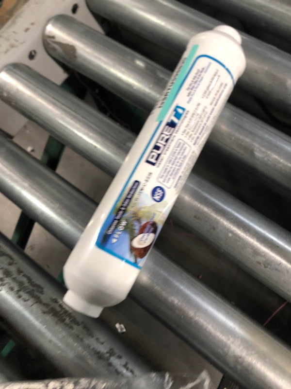 Photo 2 of 1 PureT IL-10W-C-EZ38, 2"x10" (3/8" EZ Connect) Inline Post GAC Carbon Filter - NSF Certified - Reverse Osmosis Water Filter, Lifetime of 1 Year or 1,500 Gallons 