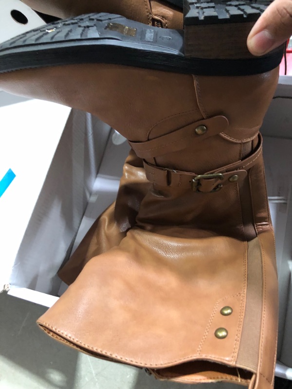 Photo 1 of **MINOR DAMAGE SCUFFS FROM USAGE**
DREAM PAIRS Women's Knee High Winter Boots 7.5 Camel-u
