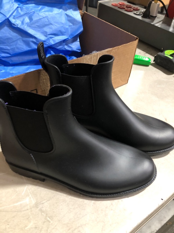 Photo 2 of * women's 8 * see images * 
Asgard Women's Ankle Rain Boots Waterproof Chelsea Boots 8 New Black