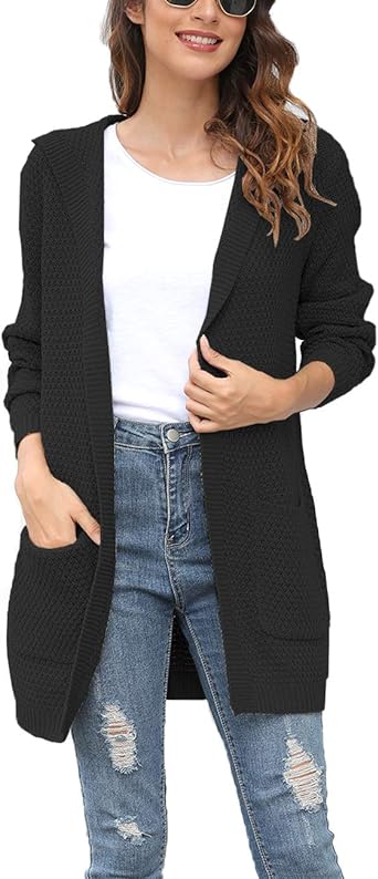 Photo 1 of ** CARDIGAN IS DIRTY**
Women's Long Sleeve Hoodie Sweaters Open Front Cardigan with Pocket SIZE M 