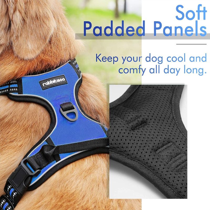 Photo 1 of *** ITEM HAS BEEN USED***
rabbitgoo Dog Harness, No-Pull Pet Harness with 2 Leash Clips,