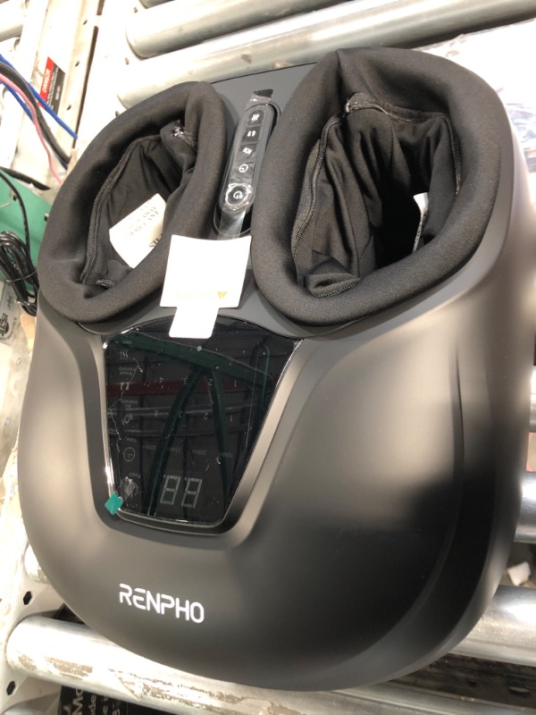 Photo 2 of (READ NOTES) RENPHO Shiatsu Foot Massager with Heat, Compact Foot Massager Machine with Remote, 