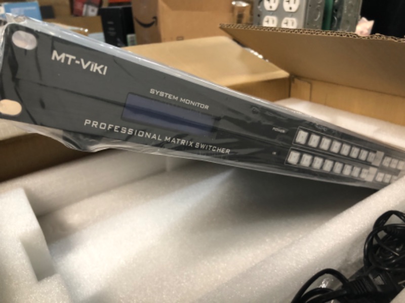 Photo 3 of [FOR PARTS, READ NOTES]
MT-VIKI 4K HDMI Matrix Switch 8x8, 4K@30Hz Rack Mount Switcher & Splitter with Backlit RS232 LAN Port and EDID, Built-in US ADI Chip (8 in 8 Out) NONREFUNDABLE