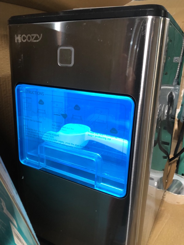 Photo 1 of *SEE NOTES* HiCOZY Dual-Mode Nugget Ice Maker Countertop 55LB Per Day, Self-Cleaning and Automatic Water Refill, (Black) 
