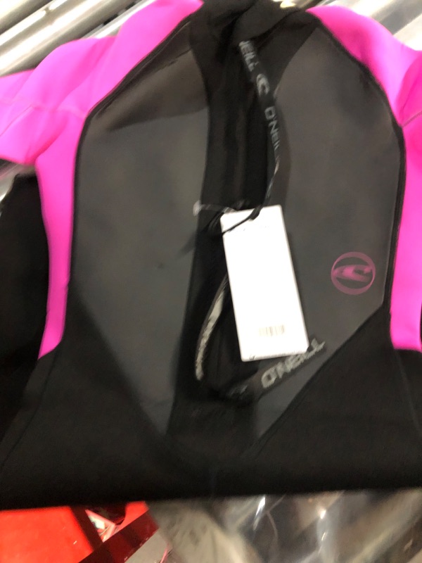 Photo 2 of * STOCK IMG AS REF* O'Neill  Black/Berry Women's Reactor-2 2mm Back Zip Short Sleeve Spring Wetsuit 4