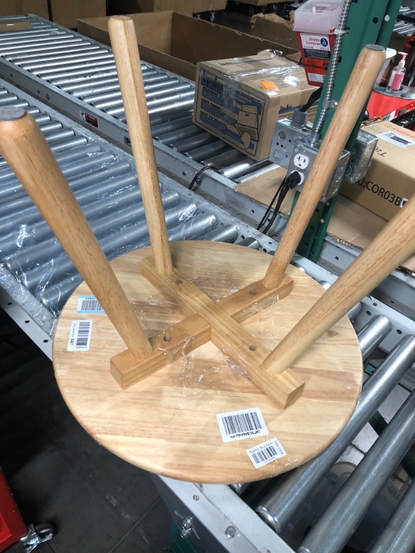 Photo 3 of *MISSING 3 BOLTS IN LEGS* Wooden Toddler Table, Naturally Finished Solid Hardwood 1 ROUND TABLE 