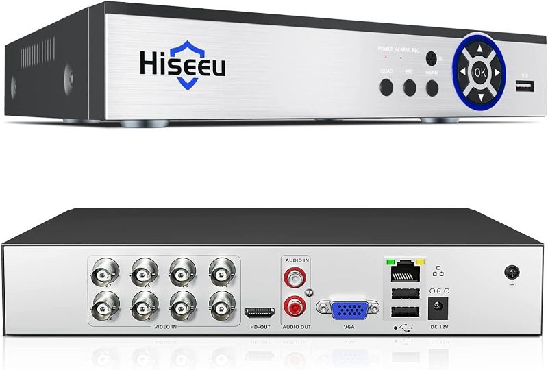 Photo 1 of Hiseeu 8 Channel DVR 5MP Digital Video Recorder Advanced CCTV DVR for Security Camera