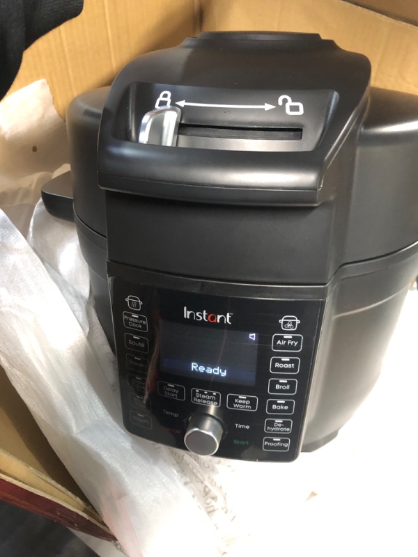 Photo 2 of Instant Pot Duo Crisp Ultimate Lid, 13-in-1 Air Fryer and Pressure Cooker Combo, Sauté, Slow Cook, Bake, Steam, Warm, Roast, Dehydrate, Sous Vide, & Proof, App With Over 800 Recipes, 6.5 Quart 6.5QT Ultimate