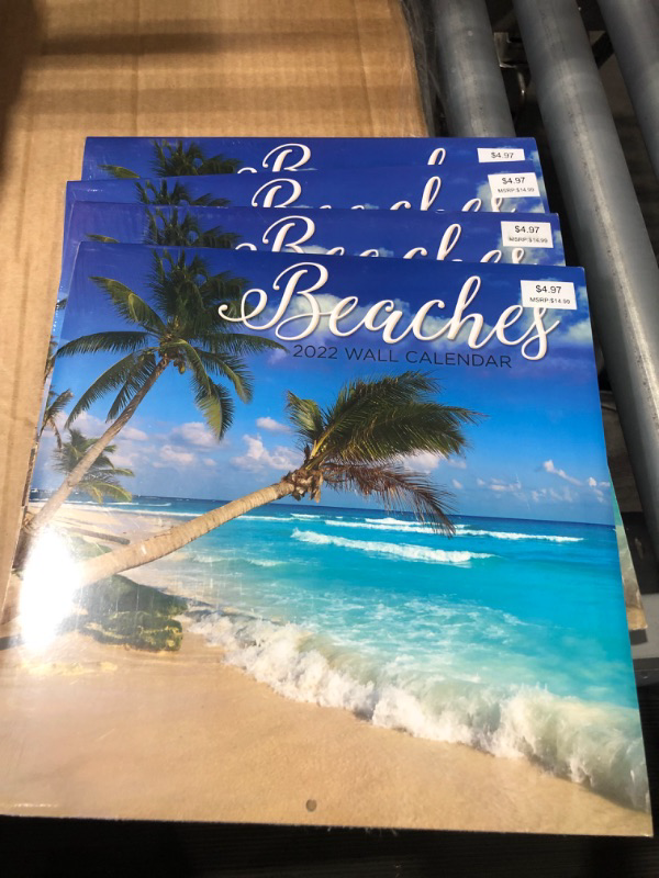 Photo 1 of 2022 Beaches Photo Wall Calendar ** pack of 4 ** 