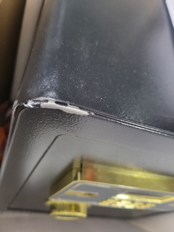 Photo 1 of **SEE NOTES/DAMAGED**
2.12 Cub Safe Box Fireproof Waterproof, Security Home Safe with Fireproof Document Bag, Large Fireproof Safe Box for Home with Inner Cabinet and LCD Display, Safe Box for Money Jewelry Documents 2.12Cub
