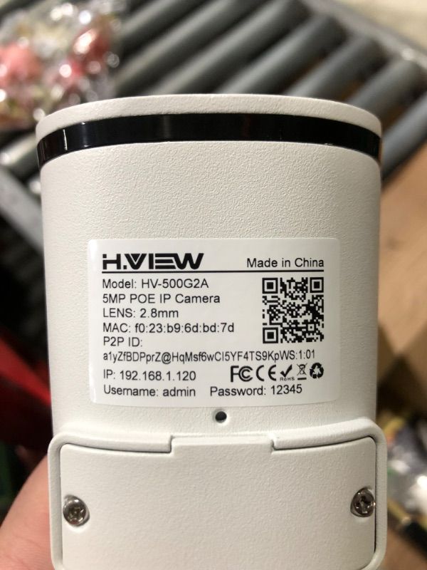 Photo 3 of H.VIEW 5MP POE Security ip Camera cctv Surveillance network 2.8mm IR Night Vision rtsp rtmp nas (Hikvision Compatible)
