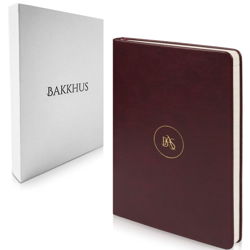 Photo 1 of BAKKHUS Hardcover Lined Journal Notebook, 200 Pages, Medium, A5 5.8 inches x 8.3 inches, 100 gsm Paper