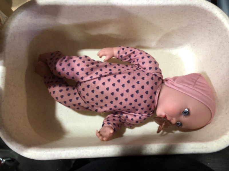 Photo 3 of Babi by Battat – 14-inch Baby Girl Doll & Bassinet