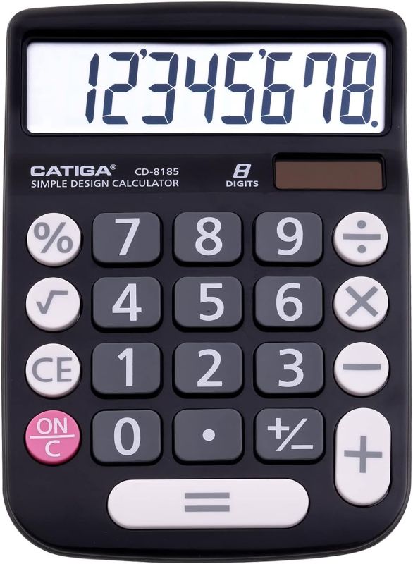 Photo 1 of CATIGA Desktop Calculator 8 Digit with Solar Power