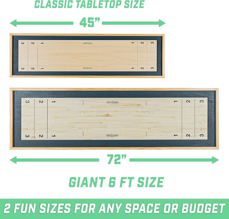 Photo 3 of (READ NOTES) GoSports Shuffleboard and Curling 2 in 1 Board Games 