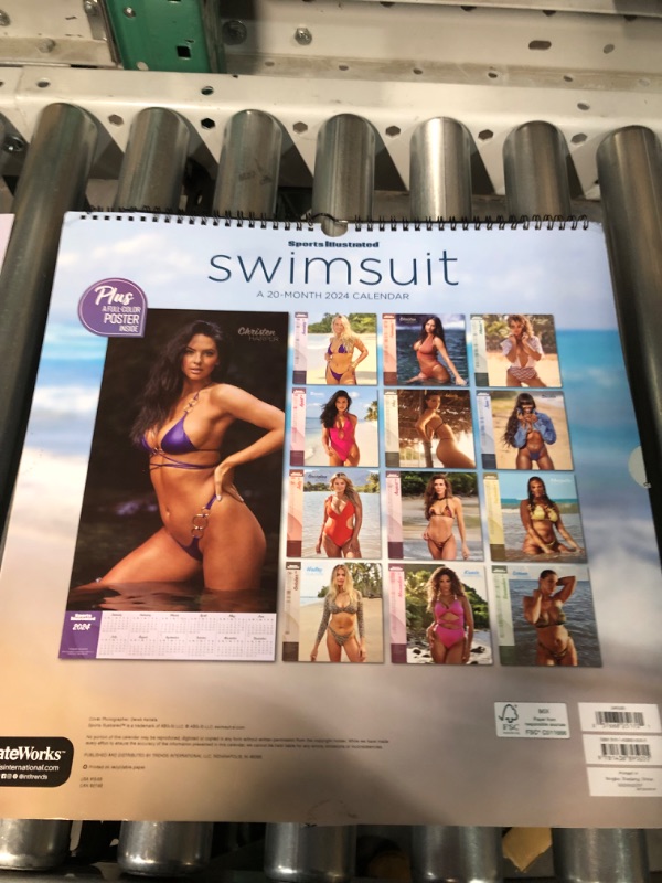 Photo 3 of 2024 Sports Illustrated Swimsuit Deluxe Wall Calendar (comes with poster)