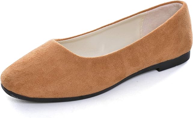 Photo 1 of  Ladies Faux Suede Summer Casual Cute Dress Flats Outdoor Walking Shoes SIZE 9