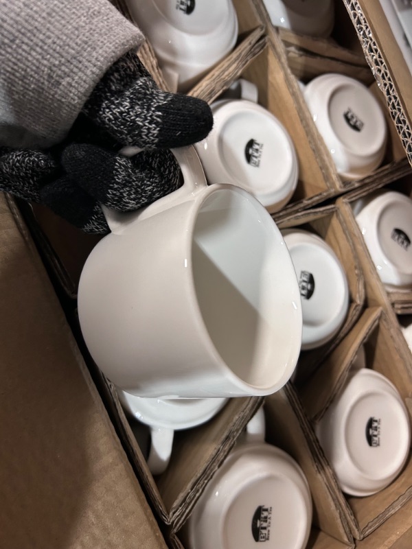 Photo 3 of 12 PACK 12oz Porcelain Coffee Mugs