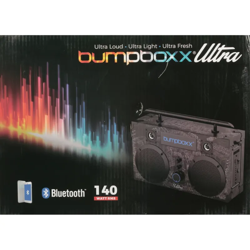 Photo 1 of **GRAFFITI DESIGN/COLOR - SEE PICS** Bumpboxx Ultra Graffiti Retro Wireless Bluetooth Boombox