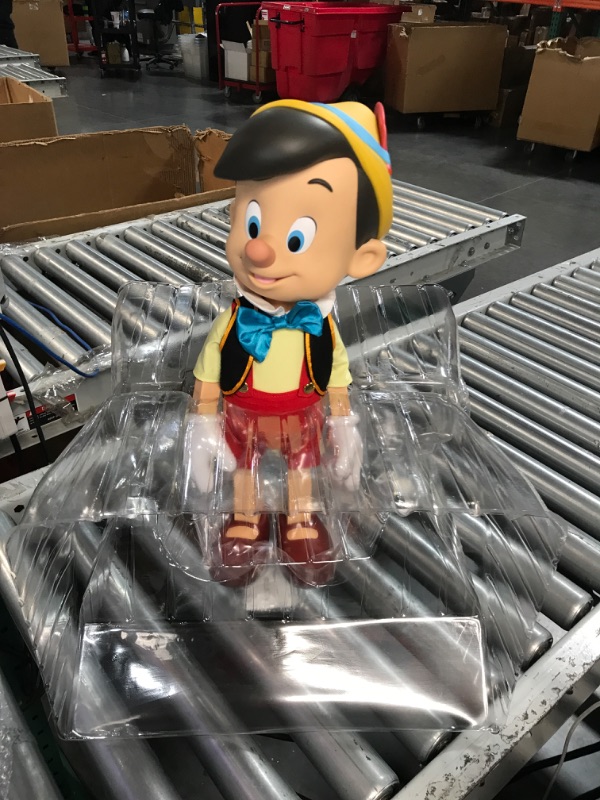 Photo 2 of ***USED - DAMAGED - DENTED ON HEAD***
Super7 Supersize Disney Pinocchio - 16" Disney Action Figure with Fabric Clothing