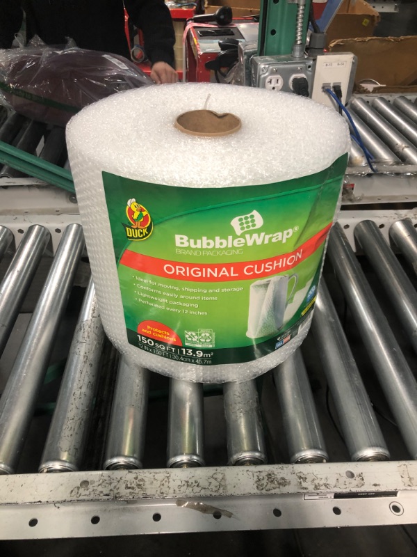 Photo 3 of Duck Brand Original Bubble Wrap Cushioning - Clear 12 in. x 150 ft.