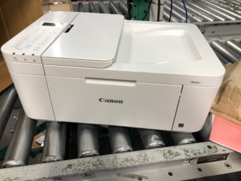 Photo 3 of Canon PIXMA TR4723 Wireless Color All-in-One Inkjet Printer, White - Print Copy Scan Fax - 2-Line LCD Display, 4800 x 1200 dpi, Auto 2-Side Printing, 20-Sheet ADF, Tillsiy TR4723/White