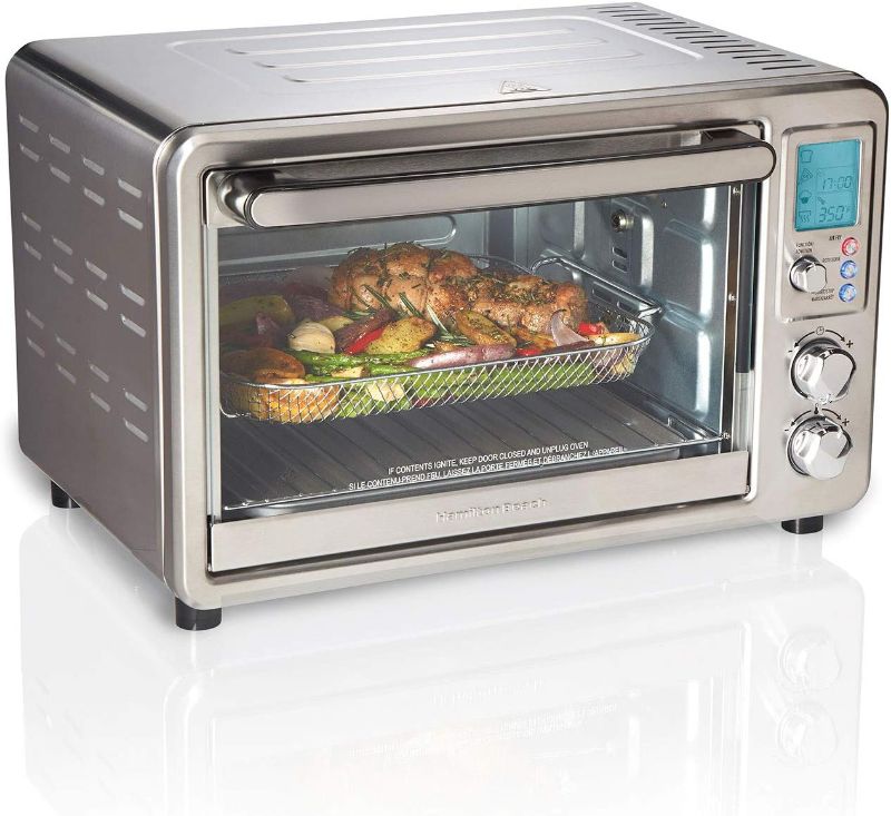 Photo 1 of ***HEAVILY USED AND DIRTY - POWERS ON - UNABLE TO TEST FURTHER***
Hamilton Beach Sure-Crisp Digital Air Fryer Toaster Oven with Rotisserie | 31193