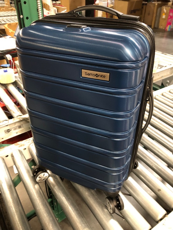 Photo 2 of Samsonite Omni 2 Hardside Expandable Luggage with Spinner Wheels, Carry-On 20-Inch, Lagoon Blue