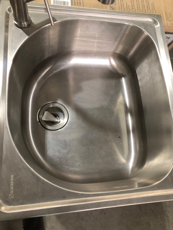 Photo 2 of ***NOT FUNCTIONAL - FOR PARTS - NONREFUNDABLE - SEE COMMENTS***
OLD CAPTAIN Laundry Sink Cabinet with Stainless Steel Sink and Pull-Down Faucet