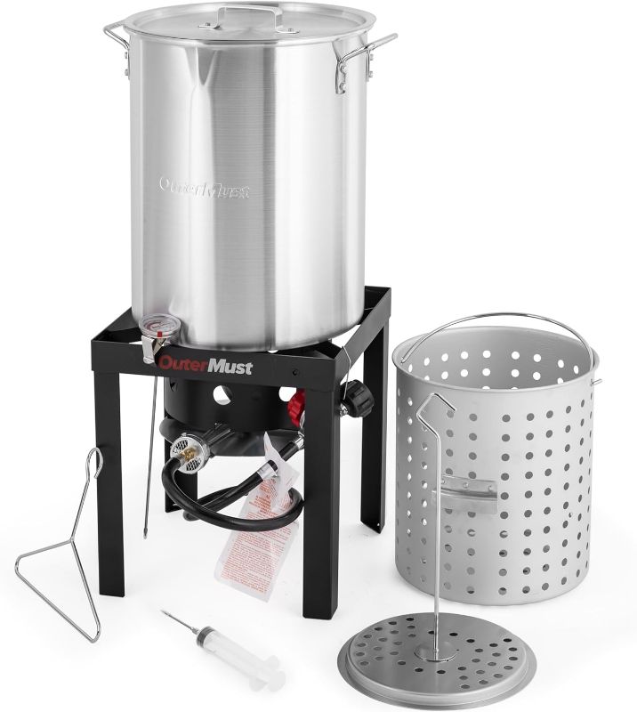 Photo 1 of **NONREFUNDABLE**FOR PARTS OR REPAIR**SEE NOTES**
*****STOCK IMAGE FOR SAMPLE*****
CreoleFeast TFS3010 Propane 30 Qt. Turkey and 10 Qt. Fish Fryer Boiler Steamer Set