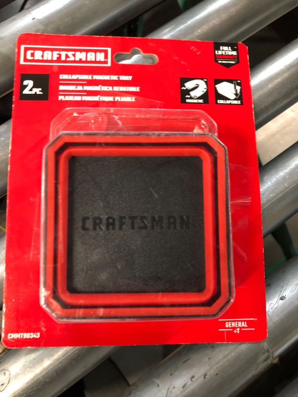 Photo 4 of *MISSING ONE TRAY*
CRAFTSMAN Tool Tray, Collapsible, Magnetic, 2-Piece (CMMT98343)