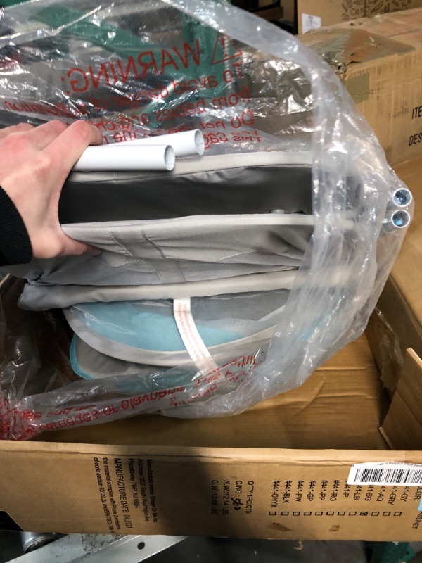 Photo 1 of Dream On Me Karley Bassinet in Blue/Grey