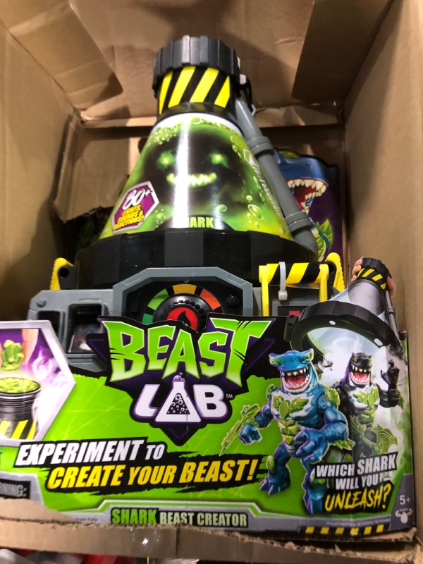 Photo 3 of Beast Lab – Shark Beast Creator. Add Ingredients & Follow The Experiment's Steps to Create Your Beast! with Real Bio Mist & 80+ Lights, Sounds and Reactions – Shark Style May Vary Sharks