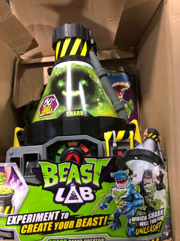 Photo 2 of Beast Lab – Shark Beast Creator. Add Ingredients & Follow The Experiment's Steps to Create Your Beast! with Real Bio Mist & 80+ Lights, Sounds and Reactions – Shark Style May Vary Sharks