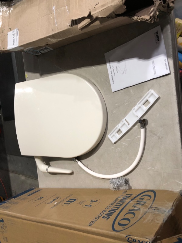 Photo 2 of ***USED - UNABLE TO TEST***
KOHLER 5724-96 PureWash M250 Elongated Bidet Toliet Seat, Manual Non-Electric