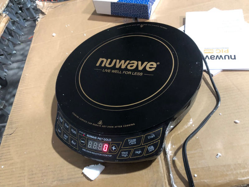 Photo 2 of * used item * powers on * see all images * 
NUWAVE Gold Precision Induction Cooktop, Portable, Powerful 