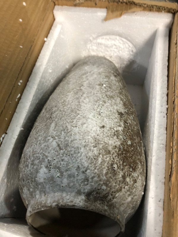 Photo 1 of YSNCIDAN Rustic Ceramic Flower Large Vase, Vintage Floor Tall Vase Farmhouse Decor